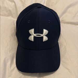 Under Armour Navy Blue Cap with White Logo